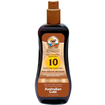 Spray Gel Sunscreen With Instant Bronzer SPF10