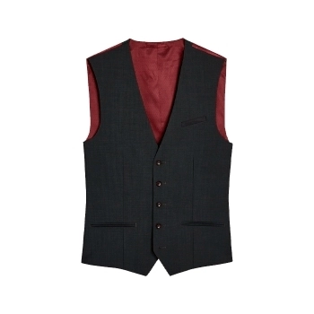 Chaleco Negro/Burdeos 