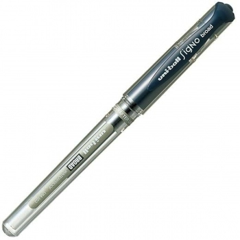 Bolígrafo de tinta líquida Uni-Ball Signo Broad UM-153 W Azul oscuro 12 Unidades