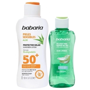 Set Protector Solar Pieles Sensibles SPF50+ 200ml + Bálsamo After Sun 100ml