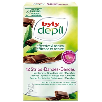 Bandas Depilatorias Faciales Chocolate