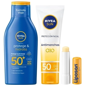 Set Sun Nivea Sun Protege & Hidrata SPF50+ 100ml + 2 productos