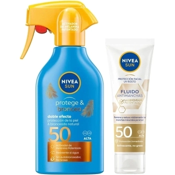 Set Sun Protege & Broncea Doble Efecto Spray Solar SPF50 270ml + Luminous 630º