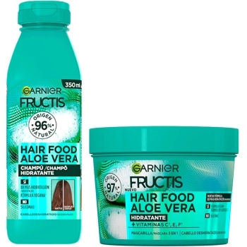 Set Fructis Champú Hidratante Hair Food Aloe Vera 350ml + Mascarilla 400ml