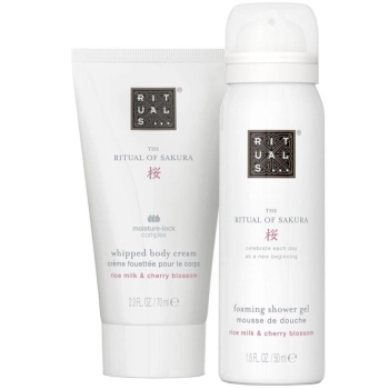 Set The Ritual Of Sakura Foaming Shower Gel 50ml + Whipped Body Cream 70ml