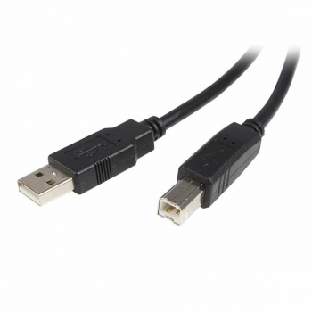 Cable USB A a USB B Startech USB2HAB5M            Negro