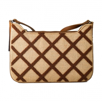 Bolso Mujer Laura Ashley SALWAY-QUILTED-TAN Marrón (28 x 17 x 7 cm)