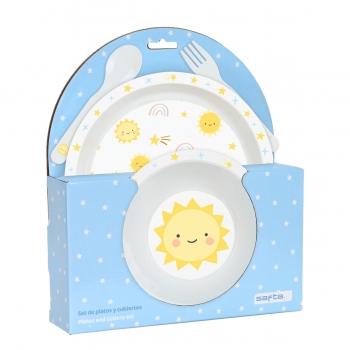 Set de Menaje Infantil Safta Solete Poliuretano (4 Piezas)