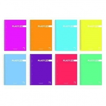 Cuaderno Pacsa Plastipac Multicolor Liso 80 Hojas Din A4 (5 Unidades)