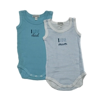 Pack de 2 Bodis sin Mangas D557 Celeste Pack de 2 Bodis sin Mangas D557 Celeste