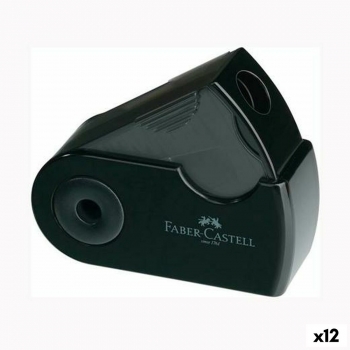 Sacapuntas Faber-Castell Sleeve Mini Negro (12 Unidades)