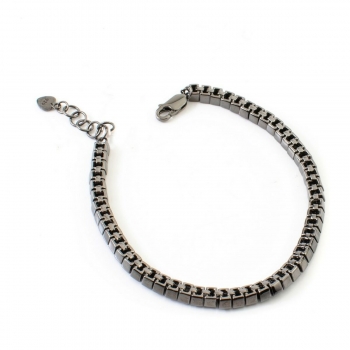 Pulsera Mujer Sif Jakobs B007-BK-BK Negro Plata de ley (17 - 20 cm)