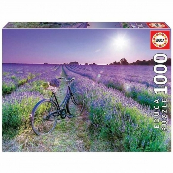 Puzzle Educa Cycling in Lavender Fields 1000 pcs