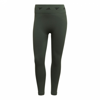 Mallas Deportivas de Mujer Adidas Aeroknit Branded 7/8 Tight Verde Mallas Deportivas de Mujer Adidas Aeroknit Branded 7/8 Tight Verde