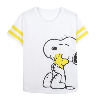 Camiseta de Manga Corta Mujer Snoopy