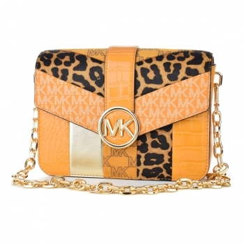 Bolso Mujer Michael Kors 35F2GNML2Y-HNY-CMB-MULTI Amarillo (22 x 18 x 5 cm)