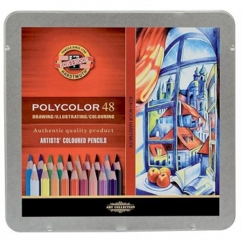Lápices de colores Michel Polycolor Multicolor 48 Piezas