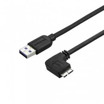 Cable USB a Micro USB Startech USB3AU2MRS           Negro