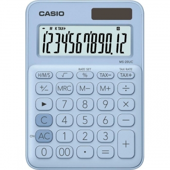 Calculadora Casio MS-20UC Azul (2,3 x 10,5 x 14,95 cm)