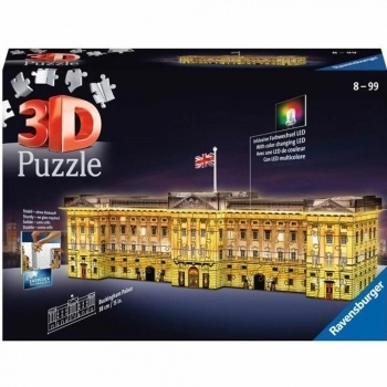 Puzzle 3D Ravensburger Buckingham Palace Illuminated 216 Piezas