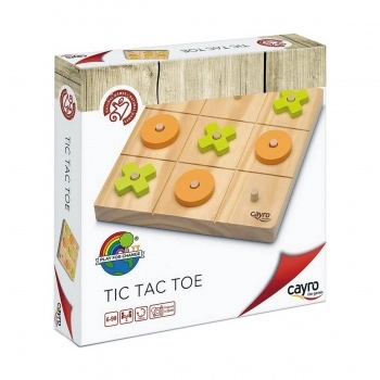 Juego Tres en Raya Cayro Tic Tac Toe Madera 20 x 20 x 4 cm