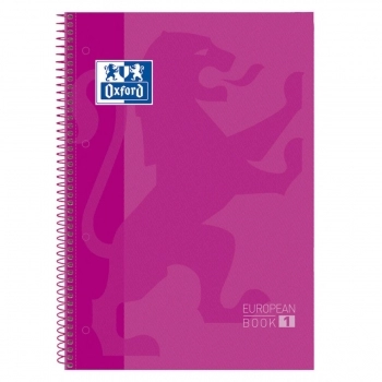 Cuaderno Oxford European Book Fucsia A4 5 Unidades