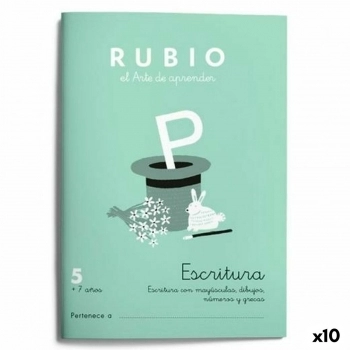 Cuaderno de escritura y caligrafía Rubio Nº05 A5 Español 20 Hojas (10 Unidades)