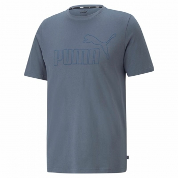 Camiseta de Manga Corta Hombre Puma Essentials Elevated Azul