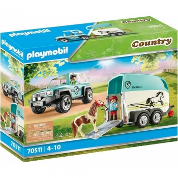 Playset Playmobil Country Pony Remolque 70511 (44 pcs)