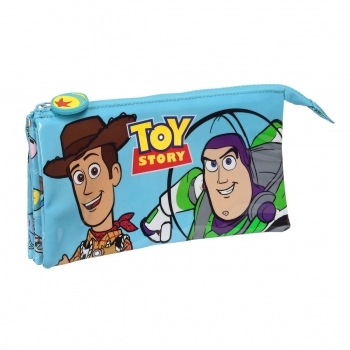 Portatodo Triple Toy Story Ready to play Azul claro (22 x 12 x 3 cm)