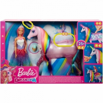 Muñeca con Mascota Barbie Dreamtopia Unicornio