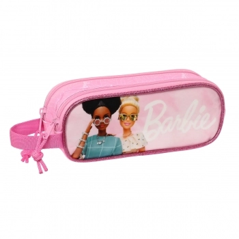 Portatodo Doble Barbie Girl Rosa (21 x 8 x 6 cm)
