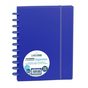 Cuaderno Carchivo Ingeniox Azul A4 100 Hojas