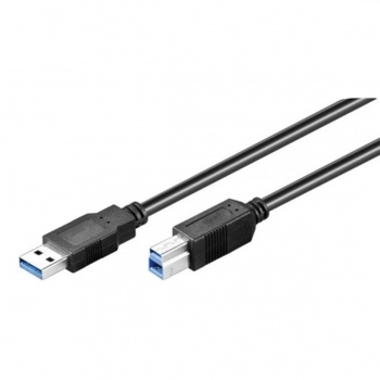 Cable USB A a USB B EDM Negro 1,8 m