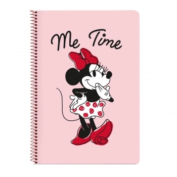 Libreta Minnie Mouse Me time Rosa A4 80 Hojas