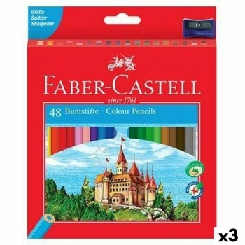Lápices de colores Faber-Castell Multicolor (3 Unidades)