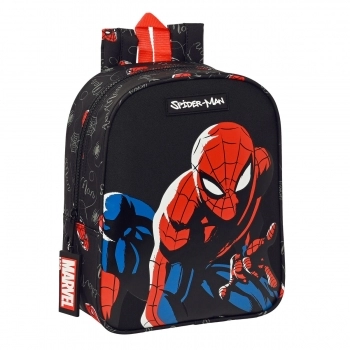 Mochila Infantil Spiderman Hero Negro (22 x 27 x 10 cm)
