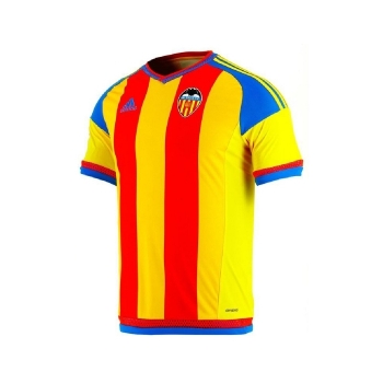 Camiseta de Fútbol de Manga Corta Hombre Adidas Valencia CF 2015/2016 Rojo