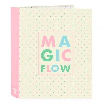 Carpeta de anillas Glow Lab Magic flow Beige A4 (27 x 33 x 6 cm)