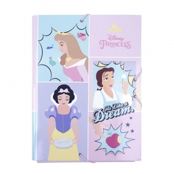 Carpeta Princesses Disney A4 Rosa (24 x 34 x 4 cm)