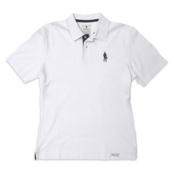 Polo de Manga Corta Hombre OMP Driver Icon Blanco Polo de Manga Corta Hombre OMP Driver Icon Blanco