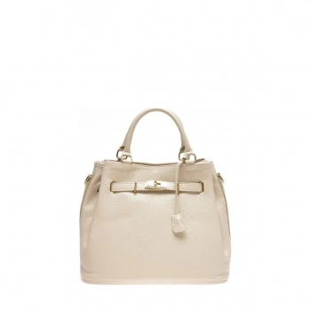 Bolso Mujer Anna Luchini SS22-AL-1762-BEIGE Beige (36 x 29 x 17 cm)