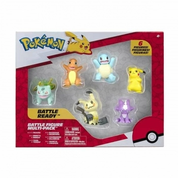Set de Figuras Pokémon Battle Ready 5 cm 6 Piezas