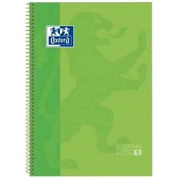 Cuaderno Oxford European Book Verde A4 5 Unidades