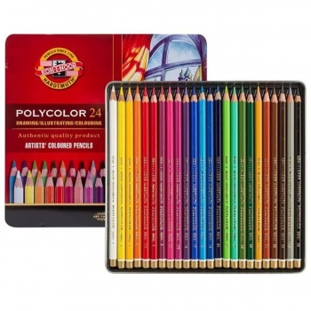 Lápices de colores Michel Polycolor Multicolor 24 Piezas