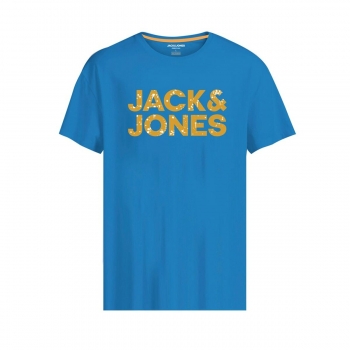 Camiseta de Manga Corta Hombre JJNEON POP TEE SS CREW  Jack & Jones 12221930  Az