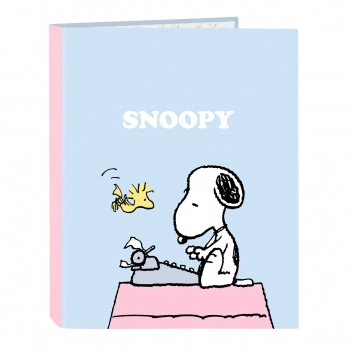 Carpeta de anillas Snoopy Imagine Azul A4 (26.5 x 33 x 4 cm)