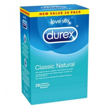 Condones Naturales Clásicos 20 uds Durex