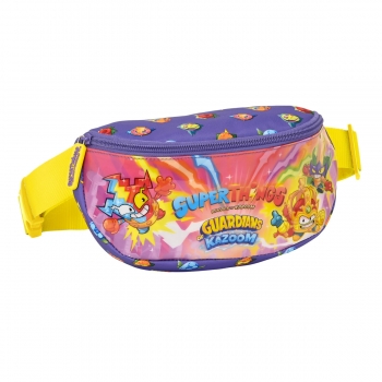 Riñonera SuperThings Guardians of Kazoom Morado Amarillo (23 x 14 x 9 cm)