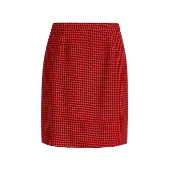 Minifalda Pata de Gallo Roja